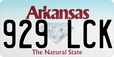 AR license plate 929LCK
