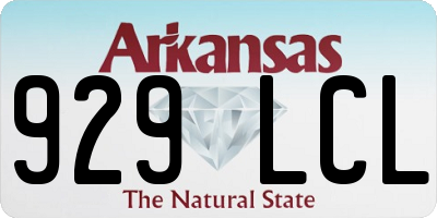 AR license plate 929LCL