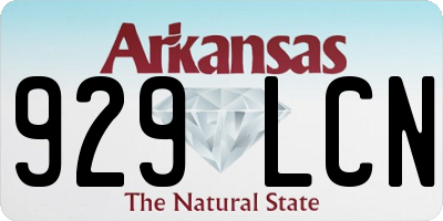 AR license plate 929LCN