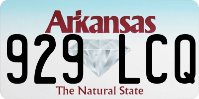AR license plate 929LCQ