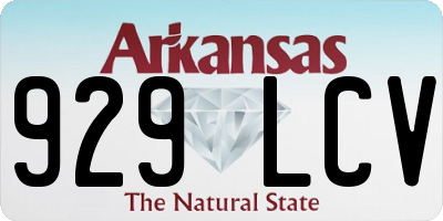 AR license plate 929LCV