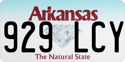 AR license plate 929LCY