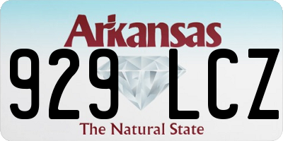 AR license plate 929LCZ