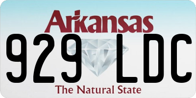 AR license plate 929LDC