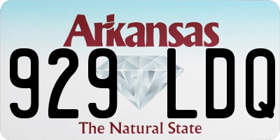 AR license plate 929LDQ