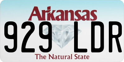 AR license plate 929LDR