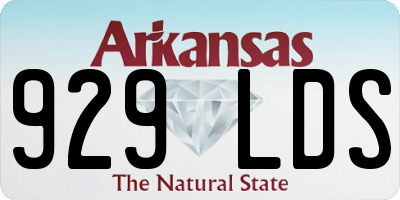 AR license plate 929LDS