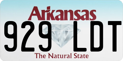 AR license plate 929LDT