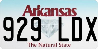 AR license plate 929LDX
