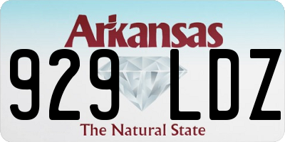 AR license plate 929LDZ