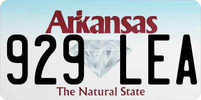 AR license plate 929LEA