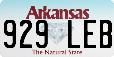AR license plate 929LEB