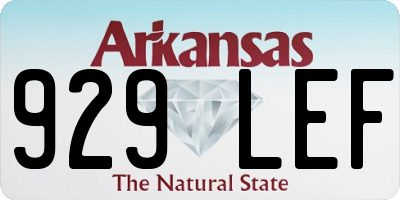 AR license plate 929LEF