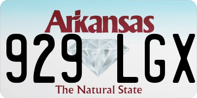 AR license plate 929LGX