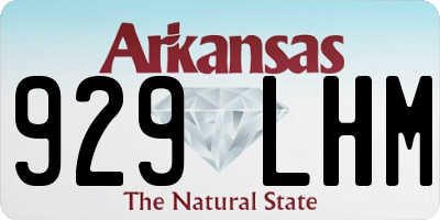 AR license plate 929LHM