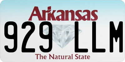 AR license plate 929LLM