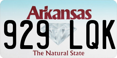AR license plate 929LQK