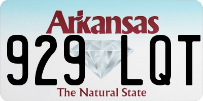 AR license plate 929LQT