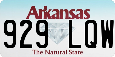 AR license plate 929LQW