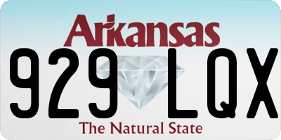 AR license plate 929LQX