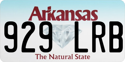 AR license plate 929LRB