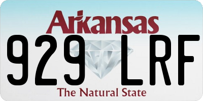 AR license plate 929LRF