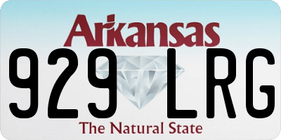 AR license plate 929LRG