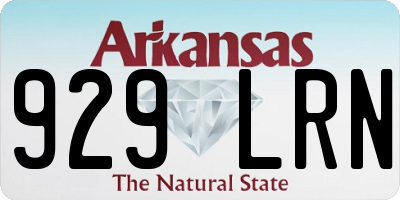 AR license plate 929LRN
