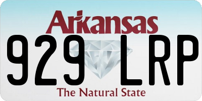AR license plate 929LRP