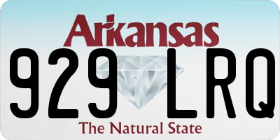 AR license plate 929LRQ