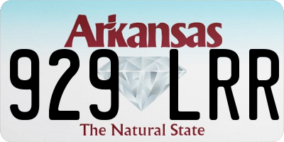 AR license plate 929LRR
