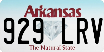AR license plate 929LRV