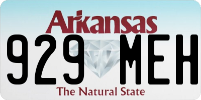 AR license plate 929MEH