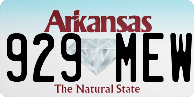 AR license plate 929MEW