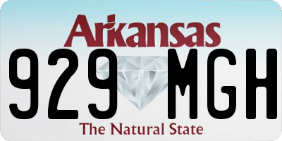 AR license plate 929MGH