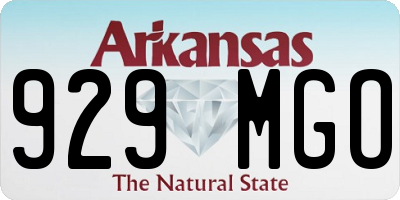 AR license plate 929MGO