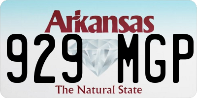 AR license plate 929MGP