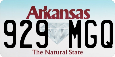 AR license plate 929MGQ