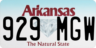 AR license plate 929MGW