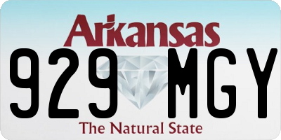 AR license plate 929MGY