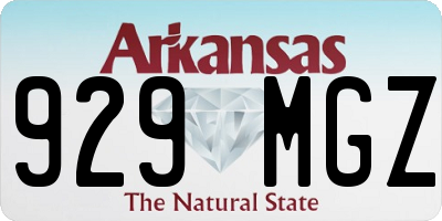 AR license plate 929MGZ