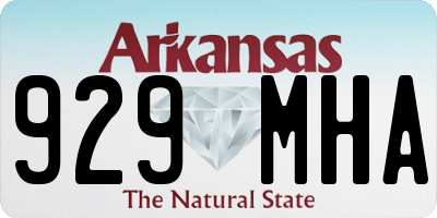 AR license plate 929MHA