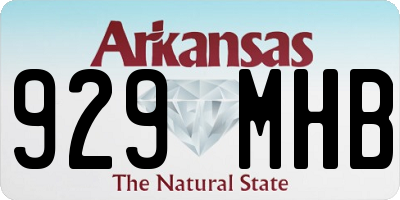AR license plate 929MHB