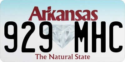 AR license plate 929MHC