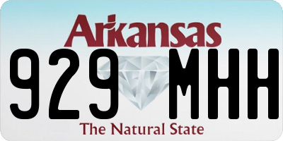 AR license plate 929MHH