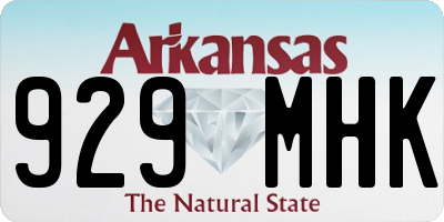 AR license plate 929MHK