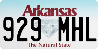 AR license plate 929MHL