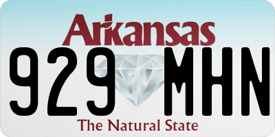 AR license plate 929MHN