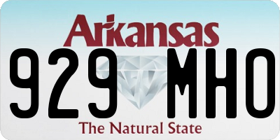 AR license plate 929MHO