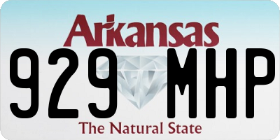 AR license plate 929MHP
